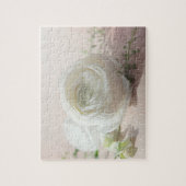 Romantic White Rose Legpuzzel (Verticaal)