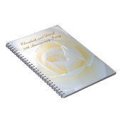 Romantic White Rose Party-planningsnotebook Notitieboek (Rechterzijde)