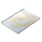 Romantic White Rose Party-planningsnotebook Notitieboek (Linkerzijde)