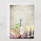 Romantic  wijnbouw bruiloft save the date (Achterkant)