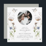 Romantic Wildflower Calligraphy Wedding Invitation Kaart<br><div class="desc">Romantic Wildflower Calligraphy Wedding Invitation. Rol neer en klik op dit collectie om de volledige reeks te vinden.</div>