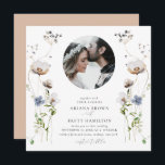 Romantic Wildflower Calligraphy Wedding Invitation Kaart<br><div class="desc">Romantic Wildflower Calligraphy Wedding Invitation. Rol neer en klik op dit collectie om de volledige reeks te vinden.</div>