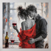Romantic Wine Moment Poster (Voorkant)