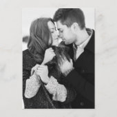 Romantic Winter Photo Save the Date (Achterkant)