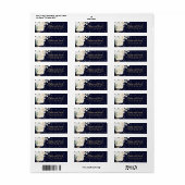 Romantic Winter Return Address Labels (Full Sheet)