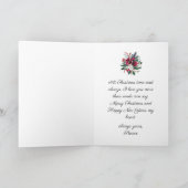 Romantic Winter Snow Rozen Kerstvrouw Feestdagen Kaart (Binnen)