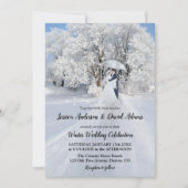 Romantic Winter Wonderland Weddenschap Kaart (Voorkant)