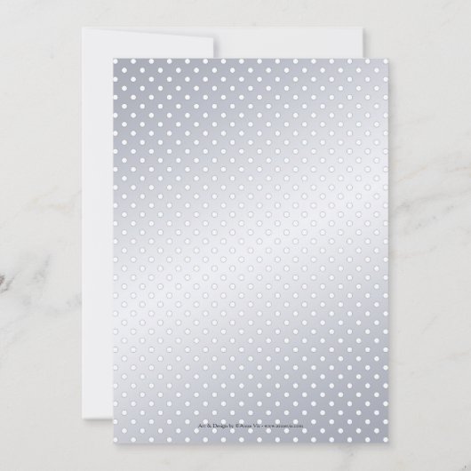 Romantic Winter Wonderland Weddenschap Kaart (Achterkant)