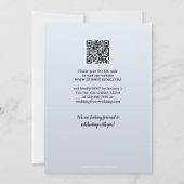 Romantic Winter Wonderland Weddenschap Kaart (Achterkant)