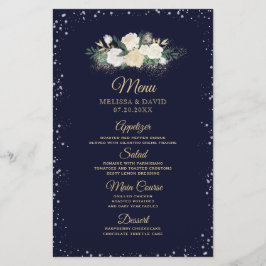 Romantic Winter Wonderland Wedding Menu