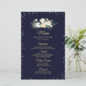 Romantic Winter Wonderland Wedding Menu (Staand voorkant)