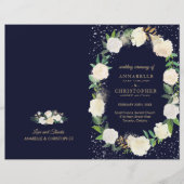 Romantic Winter Wonderland Wedding Programs (Voorkant)