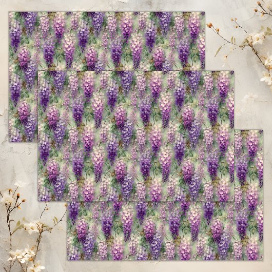 ROMANTIC WISTERIA DECOUPAGE TISSUE PAPER TISSUEPAPIER