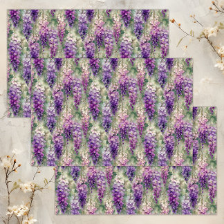 ROMANTIC WISTERIA DECOUPAGE TISSUE PAPER TISSUEPAPIER