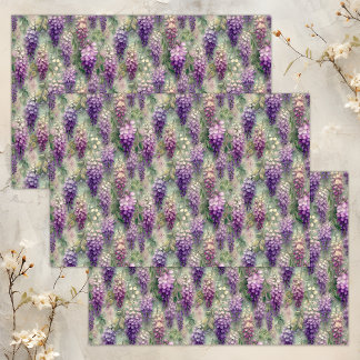 ROMANTIC WISTERIA DECOUPAGE TISSUE PAPER TISSUEPAPIER