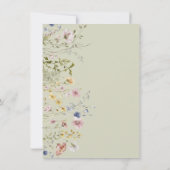 Romantic Woodland Bridge Wildflower Vrijgezellenfe Kaart (Achterkant)