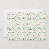 Romantic Woodland Foto Save the Date Kaart (Achterkant)