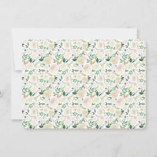 Romantic Woodland Foto Save the Date Kaart (Achterkant)