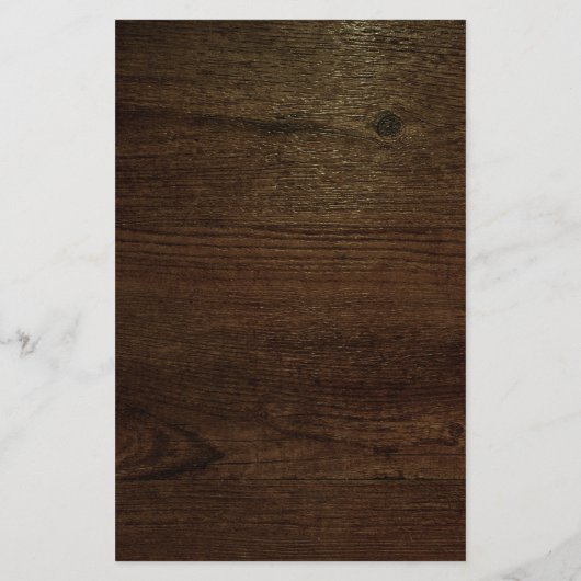 Romantic Woodland Wedding Menu (Achterkant)