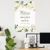 Romantic Woodland Wedding Welcome Sign (24x36) Poster (Thuiskantoor)