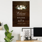 Romantic Woodland Wedding Welcome Sign (24x36) Poster (Thuiskantoor)
