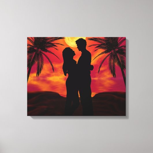 Romantic Wrapped Canvas Afdruk (Voorkant)