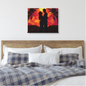 Romantic Wrapped Canvas Afdruk (Insitu (Slaapkamer))