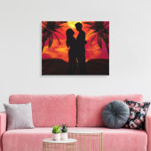 Romantic Wrapped Canvas Afdruk (Insitu (Woonkamer))