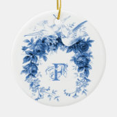 Romantic Wreath・Doves Keramisch Ornament (Voorkant)