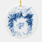 Romantic Wreath・Doves Keramisch Ornament (Achterkant)