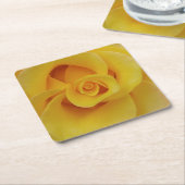 Romantic Yellow Rose Petals Kartonnen Onderzetters (Schuin)