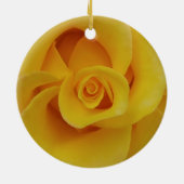 Romantic Yellow Rose Petals Keramisch Ornament (Achterkant)
