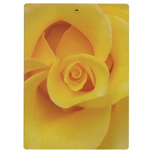 Romantic Yellow Rose Petals Klembord (Achterkant)