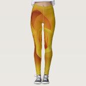 Romantic Yellow Rose Petals Leggings (Voorkant)