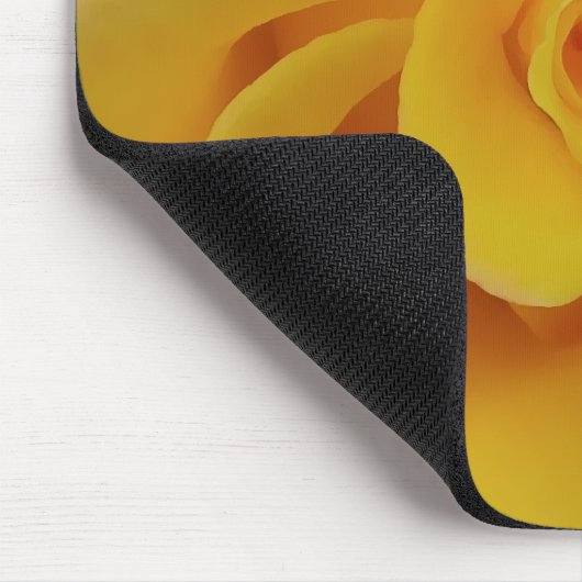 Romantic Yellow Rose Petals Muismat (Hoek)