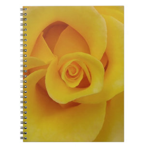 Romantic Yellow Rose Petals Notitieboek