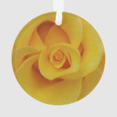 Romantic Yellow Rose Petals Ornament (achterkant)