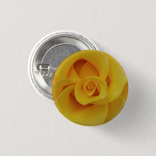 Romantic Yellow Rose Petals Ronde Button 3,2 Cm (Voorkant /achterkant)