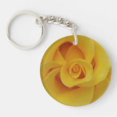 Romantic Yellow Rose Petals Sleutelhanger (Voorkant)
