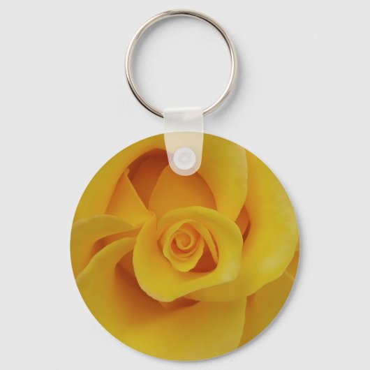 Romantic Yellow Rose Petals Sleutelhanger (Voorkant)