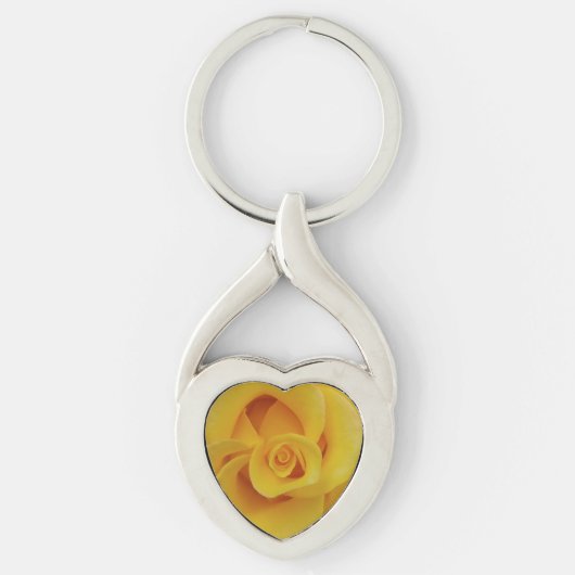 Romantic Yellow Rose Petals Sleutelhanger (Voorkant)