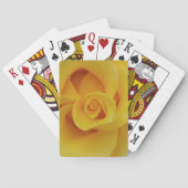 Romantic Yellow Rose Petals Speelkaarten (Achterkant)
