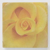 Romantic Yellow Rose Petals Stenen Onderzetter (Voorkant)