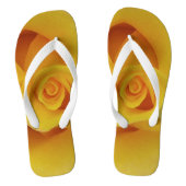 Romantic Yellow Rose Petals Teenslippers (Voetbed)