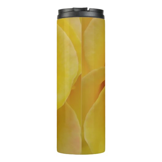 Romantic Yellow Rose Petals Thermosbeker (Achterkant)