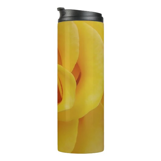 Romantic Yellow Rose Petals Thermosbeker (Geroteerd rechts)