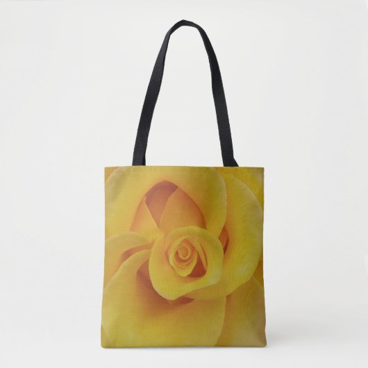 Romantic Yellow Rose Petals Tote Bag (Voorkant)