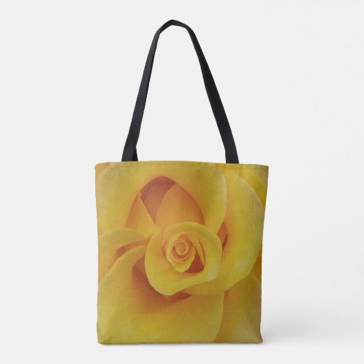 Romantic Yellow Rose Petals Tote Bag (Achterkant)