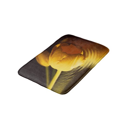 Romantic Yellow Tulip Badmat (Gekanteld)