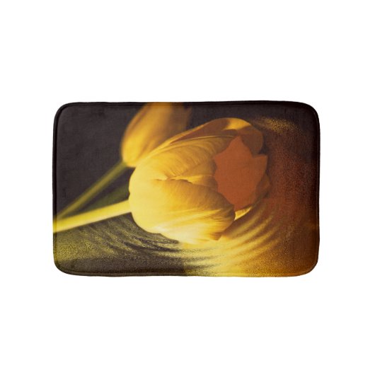 Romantic Yellow Tulip Badmat (Voorkant)